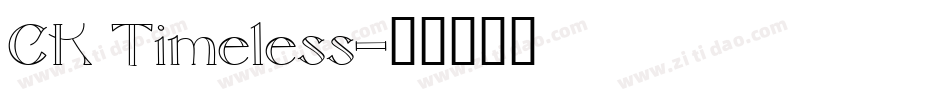 CK Timeless字体转换